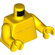 Plaatje in Gallery viewer laden, LEGO® los onderdeel Lijf met Motief Geel 973pb2740c01