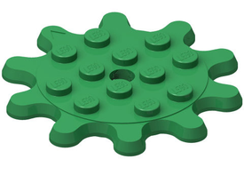 LEGO® los onderdeel Plaat Rond in kleur Groen 35443