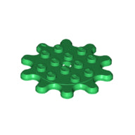 LEGO® los onderdeel Plaat Rond in kleur Groen 35443