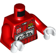 LEGO® los onderdeel Lijf met Motief Rood 973pb4246c01