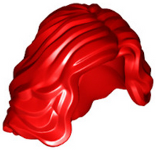 Plaatje in Gallery viewer laden, LEGO® los onderdeel Haar in kleur Rood 23187