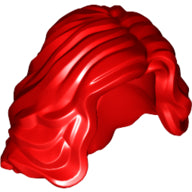 Plaatje in Gallery viewer laden, LEGO® los onderdeel Haar in kleur Rood 23187