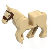 Plaatje in Gallery viewer laden, LEGO® los onderdeel Landdier in kleur Geelbruin 10352c01pb07