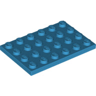 LEGO® los onderdeel Plaat Algemeen Donker Azuurblauw 3032