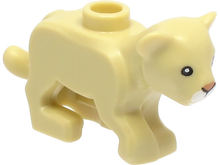 Plaatje in Gallery viewer laden, LEGO® los onderdeel Landdier in kleur Geelbruin 77307pb01