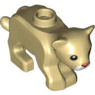 LEGO® los onderdeel Landdier in kleur Geelbruin 77307pb01