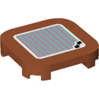 LEGO® Tegel Aangepast met Motief Donker Oranje 68869pb007