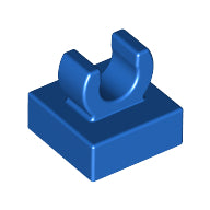 LEGO® los onderdeel Tegel Aangepast in kleur Blauw 15712