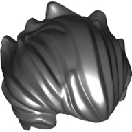 LEGO® los onderdeel Haar in kleur Zwart 28551