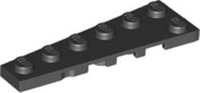 Plaatje in Gallery viewer laden, LEGO® los onderdeel Wig Plaat in kleur Zwart 78443