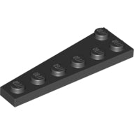 Plaatje in Gallery viewer laden, LEGO® los onderdeel Wig Plaat in kleur Zwart 78444