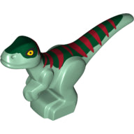 Plaatje in Gallery viewer laden, LEGO® los onderdeel Dinosaurier in kleur Zandgroen 37829pb09