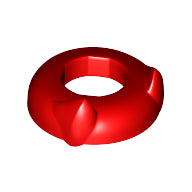 LEGO® los onderdeel Hoofddeksels in kleur Rood 25264