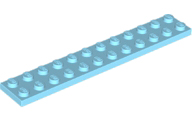 LEGO® los onderdeel Plaat Algemeen Medium Azuurblauw 2445