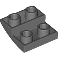 Plaatje in Gallery viewer laden, LEGO® Dakpan Gebogen Donker Blauwachtig Grijs 32803