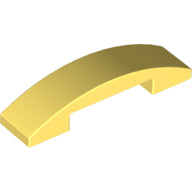 Plaatje in Gallery viewer laden, LEGO® los onderdeel Dakpan Gebogen Helder Lichtgeel 93273