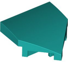 Plaatje in Gallery viewer laden, LEGO® los onderdeel Wig in kleur Donker Turkoois 66956
