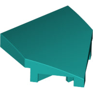 Plaatje in Gallery viewer laden, LEGO® los onderdeel Wig in kleur Donker Turkoois 66956