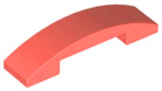 LEGO® los onderdeel Dakpan Gebogen in kleur Koraal 93273