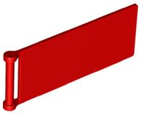 LEGO® los onderdeel Vlag in kleur Rood 30292