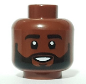 LEGO® los onderdeel Hoofd Roodachtig Bruin 3626cpb2907