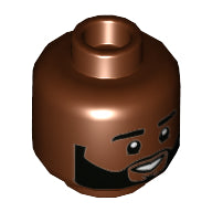LEGO® los onderdeel Hoofd Roodachtig Bruin 3626cpb2907