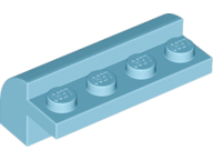 Plaatje in Gallery viewer laden, LEGO® los onderdeel Dakpan Gebogen Medium Azuurblauw 6081