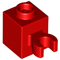 LEGO® los onderdeel Steen Aangepast in kleur Rood 60475b