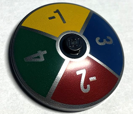LEGO® los onderdeel Schaal met Motief Zwart 3960pb068