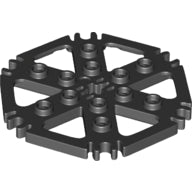 LEGO® los onderdeel Technische Plaat in kleur Zwart 69984