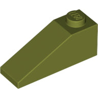 Plaatje in Gallery viewer laden, LEGO® los onderdeel Dakpan Algemeen in kleur Olijfgroen 4286