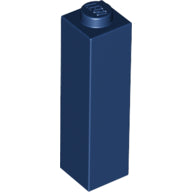 Plaatje in Gallery viewer laden, LEGO® los onderdeel Steen in kleur Donkerblauw 14716