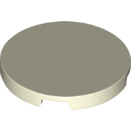 LEGO® los onderdeel Tegel Rond Gloed In Donker Wit 67095