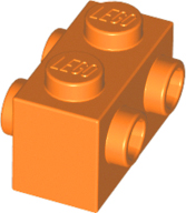 LEGO® los onderdeel Steen Aangepast in kleur Oranje 52107