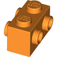 Plaatje in Gallery viewer laden, LEGO® los onderdeel Steen Aangepast in kleur Oranje 52107
