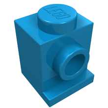 Plaatje in Gallery viewer laden, LEGO® los onderdeel Steen Aangepast Donker Azuurblauw 4070