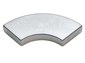 LEGO® los onderdeel Tegel Rond Metallisch Zilver 27925