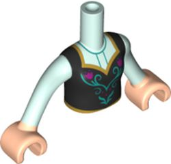 LEGO® los onderdeel Romp in kleur Licht Aqua FTGpb333c01