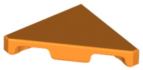 LEGO® los onderdeel Tegel Aangepast in kleur Oranje 35787