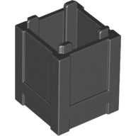 Plaatje in Gallery viewer laden, LEGO® los onderdeel Container in kleur Zwart 61780