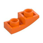 LEGO® los onderdeel Dakpan Gebogen Omgekeerd Oranje 24201