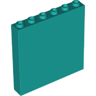 Plaatje in Gallery viewer laden, LEGO® los onderdeel Paneel in kleur Donker Turkoois 59349