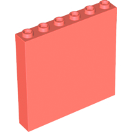 LEGO® los onderdeel Paneel in kleur Koraal 59349
