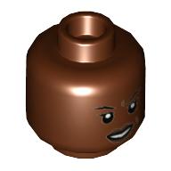 LEGO® los onderdeel Hoofd Roodachtig Bruin 3626pb2924