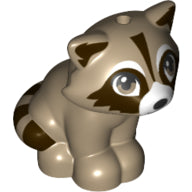 LEGO® los onderdeel Landdier Donker Geelbruin 77110pb01