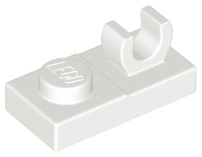 LEGO® los onderdeel Plaat Aangepast in kleur Wit 44861