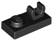 LEGO® los onderdeel Plaat Aangepast in kleur Zwart 44861