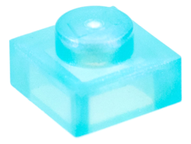 LEGO® Plaat Algemeen Satijn Doorzichtig Lichtblauw 3024