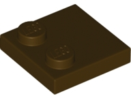 LEGO® los onderdeel Tegel Aangepast Donker Bruin 33909
