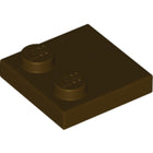 LEGO® los onderdeel Tegel Aangepast Donker Bruin 33909
